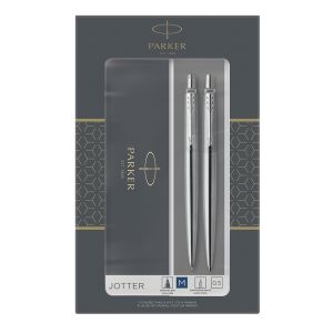 Parker Jotter Set iz nerjavečega jekla CT, kemični svinčnik in mehanski svinčnik