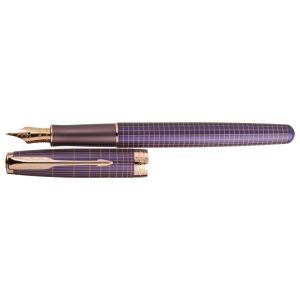 Nalivno pero PARKER Sonnet Purple Chiselled PGT 18K -F-