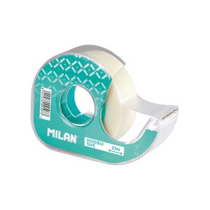 Lepilni trak nevidni/mat MILAN 19 mm x 33 ms podajalnik