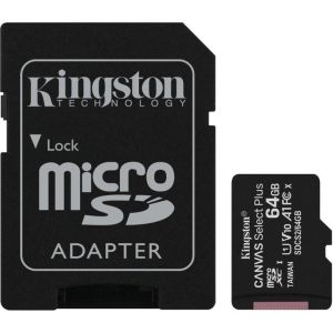 Adapter Kingston Canvas Select Plus A1/micro SDXC/64GB/UHS-I U1/razred 10/+ SDCS2/64GB