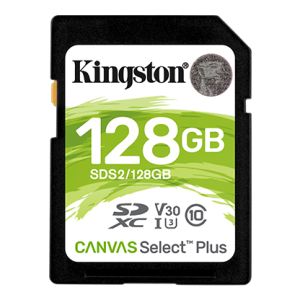 Kingston Canvas Select Plus U3/SDXC/128GB/UHS-I U3 / razred 10 SDS2/128GB