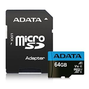 Adata/micro SDHC/64GB/UHS-I U1 / adapter razreda 10/+ AUSDX64GUICL10A1-RA1