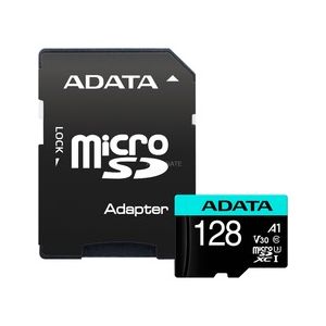 ADATA V30S/micro SDXC/128GB/UHS-I U3 / adapter razreda 10/+ AUSDX128GUI3V30SA2-RA1