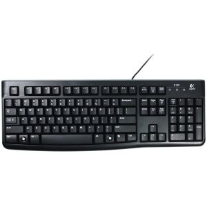 Logitech K120/žični USB/ameriška postavitev/črna 920-002479