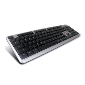 C-TECH KB-102/žični USB/postavitev CZ-SK/srebrna KB-102-U-SL