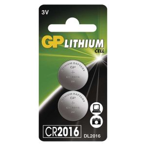 GP CR2016 litijeva gumbna baterija (2 kosa) 1042201612