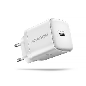 AXAGON ACU-PD20W, mrežni polnilec 20W, 1x USB-C vhod, PD3.0/PPS/QC4+/AFC/Apple, bel ACU-PD20W