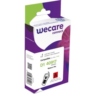 WECARE ARMOR trak združljiv z DYMO S0720720, črn/rdeč, 9MM*7M K80043W4