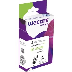 WECARE ARMOR trak združljiv z DYMO S0720500,črn/prozoren,12MM*7M K80028W4