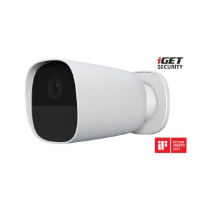 iGET SECURITY EP26 Bela - WiFi baterija FullHD kamera, IP65, zvok, ločeno in za alarm M5-4G CZ 75020626