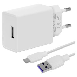 PAKIRANJE: ME potovalni polnilec USB-A 10W + kabel USB-A/USB-C 1m bel 8596311218842