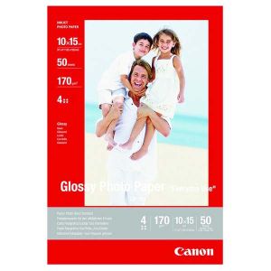 Canon Photo paper glossy, GP-501, photo paper, glossy, 0775B005, bel, 10x15cm, 4x6", 210 g/m2, 10 kos, inkjet