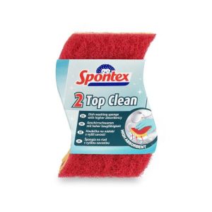 Viskozna goba za posodo Spontex Top Clean 2 kosa