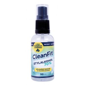 Dezinfekcijska raztopina CleanFit Etilni alkohol 70% citrusi z razpršilcem 50 ml