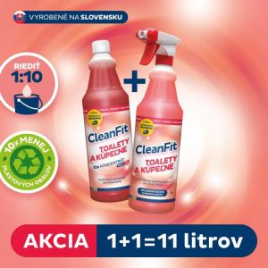 Cleanfit ultrakoncentrat - Stranišča in kopalnice 1+1=11 l