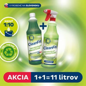 Cleanfit ultrakoncentrat - Univerzalni razmaščevalec 1+1=11 l