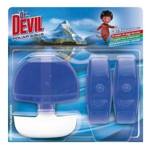 dr. Devil gel za visečo toaletno školjko 3 x 55 ml - Polar Aqua