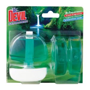 dr. Gel za visečo toaletno školjko Devil 3 x 55 ml - Natur Fresh