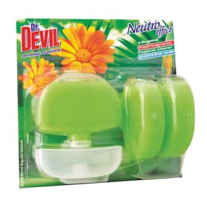 dr. Devil gel za visečo toaletno školjko 3 x 55 ml - Spring Jungle