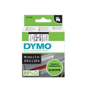 Samolepilni trak Dymo D1 19 mm bel/čr