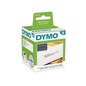 Samolepilne nalepke Dymo LW 89x28mm naslovljene bele 260kos