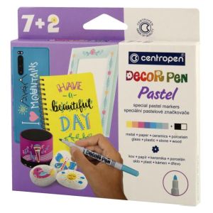 Set Centropen 2738 Dekor pero pastel 7+2 kos