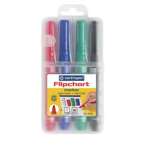 Set markerjev za flipchart bloke Centropen 8560/4S