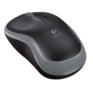 Logitech M185 nano/Office/Optični/1000 DPI/Brezžični USB/Siv 910-002238