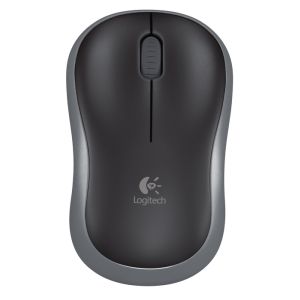 Logitech M185 nano/Office/Optični/1000 DPI/Brezžični USB/Siv 910-002238