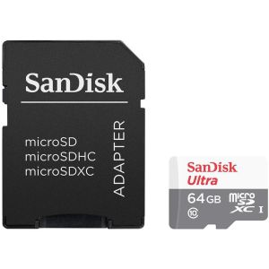 SanDisk Ultra/micro SDXC/64GB/UHS-I U1 / adapter razreda 10/+ SDSQUNR-064G-GN3MA