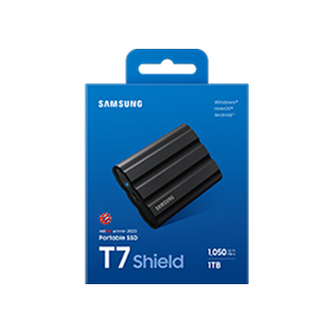 Samsung T7 Shield/1TB/SSD/zunanji/2,5"/črn/3R MU-PE1T0S/EU