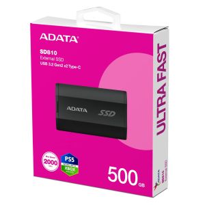 ADATA SD810/500GB/SSD/zunanji/črna/5R SD810-500G-CBK