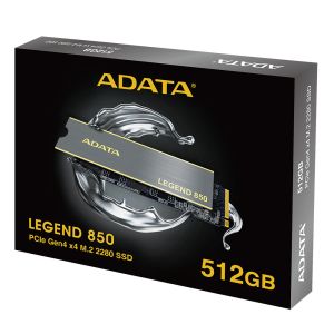 ADATA LEGEND 850/512GB/SSD/M.2 NVMe/Gold/Heatsink/5R ALEG-850-512GCS