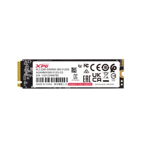 ADATA XPG GAMMIX S60/512GB/SSD/M.2 NVMe/Srebrna/Heatsink/5R AGAMMIXS60-512G-CS