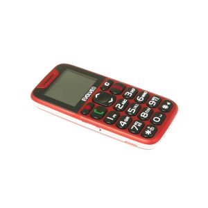 EVOLVEO EasyPhone, mobilni telefon za starejše s polnilnim stojalom (rdeča barva) EP-500-RED