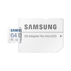 Samsung EVO Plus/micro SDXC/64GB/UHS-I U1 / Adapter razreda 10/+/bela MB-MC64SA/EU