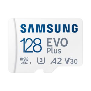 Samsung EVO Plus/micro SDXC/128GB/UHS-I U3 / Adapter razreda 10/+/bela MB-MC128SA/EU