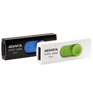 ADATA UV320/128GB/USB 3.2/USB-A/bela AUV320-128G-RBKBL