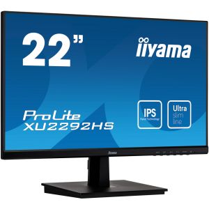 22" iiyama XU2292HS-B1: IPS, FullHD @ 75Hz, 250cd/m2, 4ms, VGA, HDMI, DP, črn XU2292HS-B1