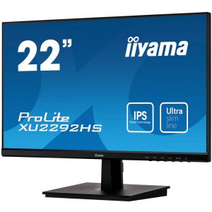 22" iiyama XU2292HS-B1: IPS, FullHD @ 75Hz, 250cd/m2, 4ms, VGA, HDMI, DP, črn XU2292HS-B1