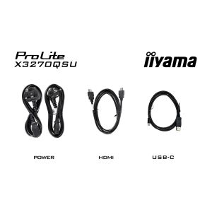 iiyama ProLite/X3270QSU-B1/27"/IPS/QHD/100Hz/3ms/črna/3R X3270QSU-B1