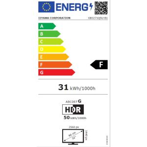 iiyama G-Master/GB3271QSU/31,5"/IPS/QHD/165Hz/1ms/črna/3R GB3271QSU-B1