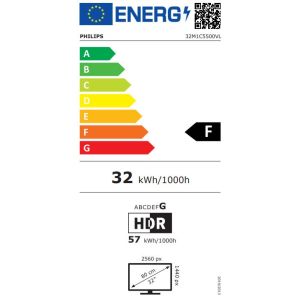 Philips Evnia/32M1C5500VL/00/31.5"/VA/QHD/165Hz/1ms/Črna/3R 32M1C5500VL/00