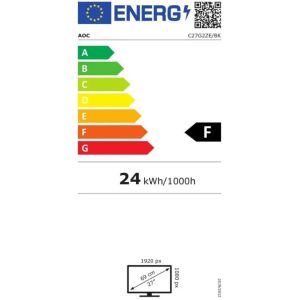 27" LED AOC C27G2ZE - FHD, VA, 240Hz, HDMI, DP, ukrivljen C27G2ZE/BK