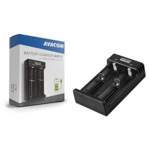 AVACOM ALF-2 - USB polnilec za baterije Li-Ion 18650, Ni-MH AA, AAA NASP-ALF2-LED