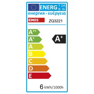 EMOS LED ŽARNICA CLASSIC CANDLE 6W(40W) 470lm E14 NW 1525731401