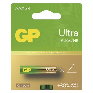 GP Alkalna baterija ULTRA AAA (LR03) - 4 kos 1013124100