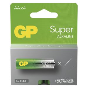 GP Alkalna baterija SUPER AA (LR6) - 4 kos 1013224200