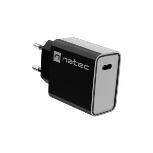 Univerzalni polnilec Natec RIBERA 20W 1X USB-C, črn NUC-2060