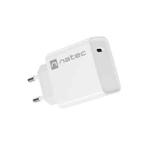 Univerzalni polnilec Natec RIBERA 20W 1X USB-C, bel NUC-2059